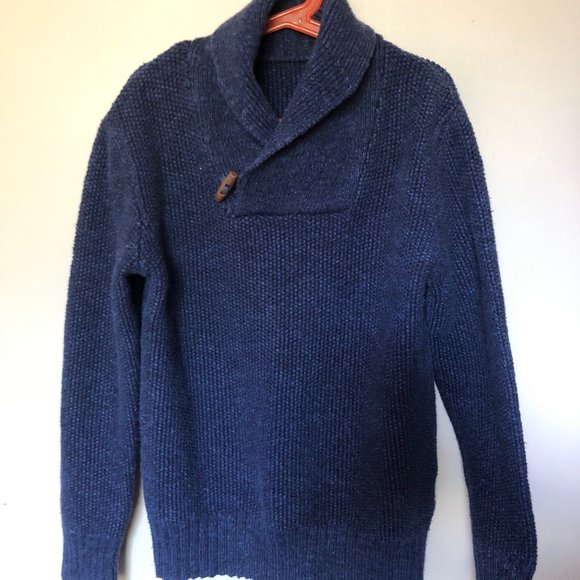 Boys Cowl Neck Cotton Sweater - Picture 2 of 3